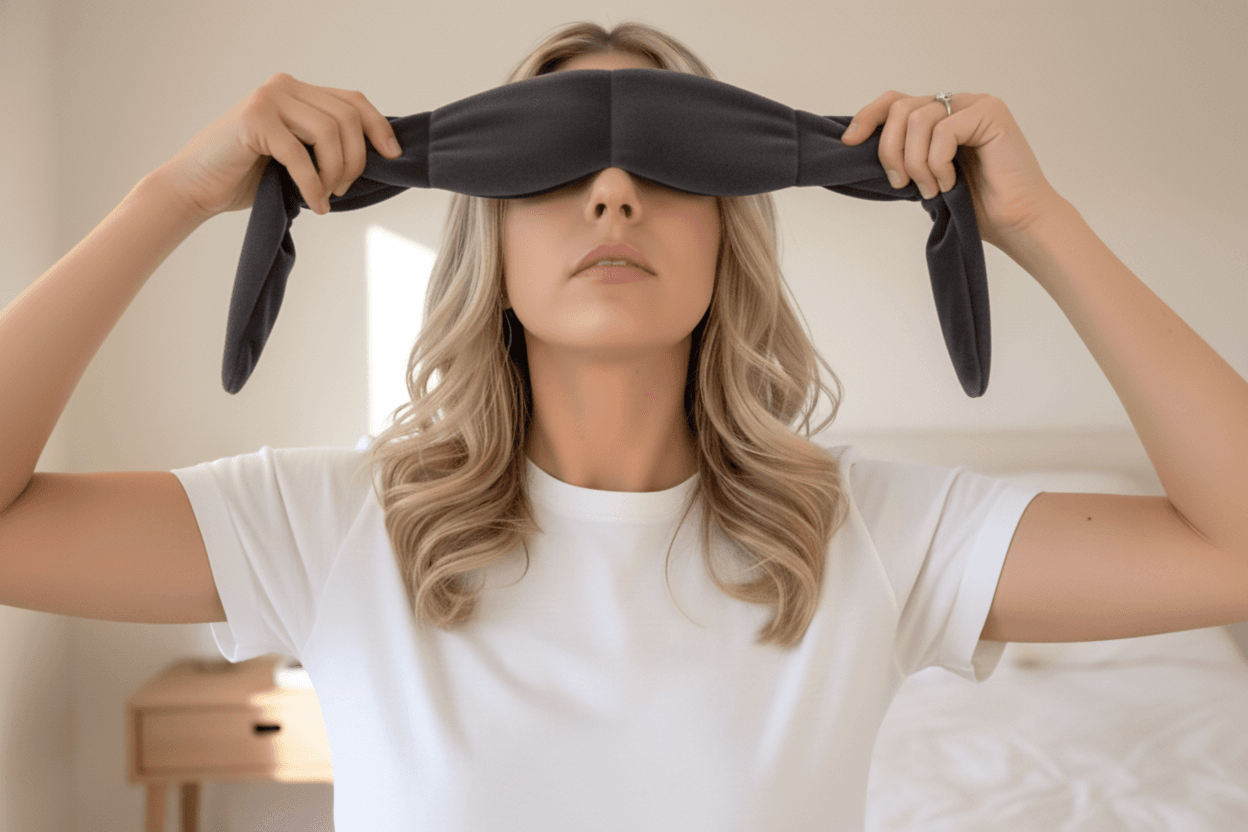 headhug® Sleep Mask - Weighted Sleep Mask with Organic Cotton